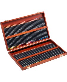 imagem principal do produto Lápis de Cor Permanente Procolour 72 Cores Estojo Madeira