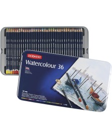 imagem principal do produto Lápis de Cor Watercolour 36 Cores Estojo Lata