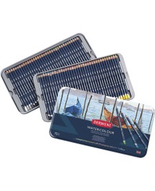 imagem principal do produto Lápis de Cor Watercolour 72 Cores Estojo Lata