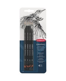 imagem principal do produto Lápis Graduado de Média Dureza: 6B, 4B, 2B e HB Blister