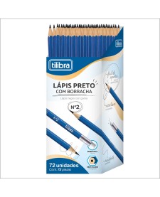 imagem principal do produto Lápis Preto Sextavado com Borracha N.2