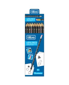 imagem de detalhe produto Lápis Preto Triangular com Borracha N.2 Bubbles (Caixa com 72 unidades)