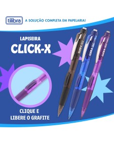 imagem de detalhe produto Lapiseira 0.5mm Click-X - Sortido