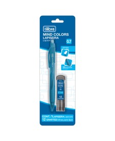 imagem de detalhe produto Lapiseira 0.7mm Mind Colors + Grafite 0.7mm - Blister com 2 Unidades - Sortido