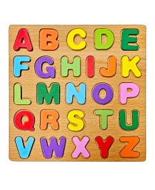 imagem principal do produto Letras de Encaixe de Madeira 27 Peças