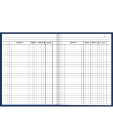 imagem de detalhe produto Livro de Conta Corrente Capa Dura Grande 100 Folhas