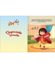 imagem de detalhe produto Livro de História Chapeuzinho Vermelho 8 Folhas