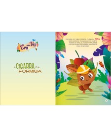 imagem de detalhe produto Livro de História Era Uma Vez A Cigarra e a Formiga 8 Folhas