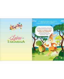 imagem de detalhe produto Livro de História Era Uma Vez A Tartaruga e a Lebre 8 Folhas