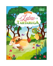 imagem principal do produto Livro de História Era Uma Vez A Tartaruga e a Lebre 8 Folhas