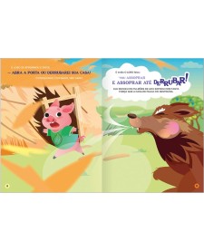 imagem de detalhe produto Livro de História Era Uma Vez Os 3 Porquinhos 8 Folhas