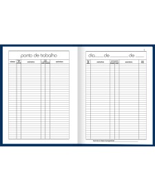 imagem de detalhe produto Livro de Ponto Capa Dura Grande - 4 Assinaturas 100fls