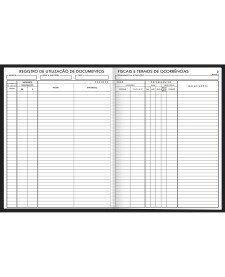 imagem de detalhe produto Livro Registro Documento Fiscal e Termos de Ocorrência Capa Dura Modelo 6 - 50 Folhas