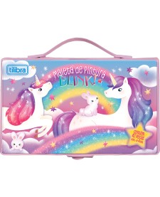 imagem principal do produto Maleta de Pintura Infantil Unicórnio 42 Peças