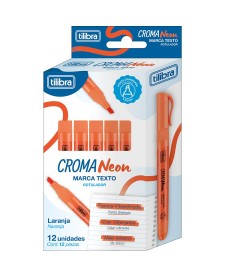 imagem principal do produto Marca Texto Croma Laranja Neon