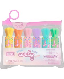 imagem principal do produto Marca Texto Mini Candy - Blister com 6 unidades