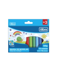 imagem principal do produto Massa para Modelar 180g 12 Cores