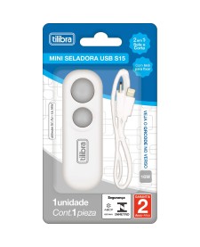 imagem principal do produto Mini Seladora USB Cinza S15