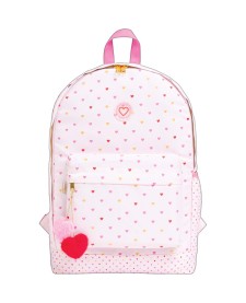 imagem de detalhe produto Mochila de Costas Académie Corações Metalizados