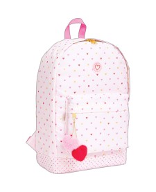 imagem principal do produto Mochila de Costas Académie Corações Metalizados
