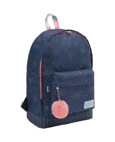 imagem principal do produto Mochila de Costas Académie Dots com frase