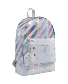 imagem principal do produto Mochila de Costas Académie Listras e Poás Holográfica