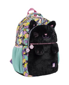 imagem principal do produto Mochila de Costas Teen Purrfect Cats Preta