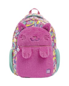 imagem de detalhe produto Mochila de Costas Teen Purrfect Cats Rosa