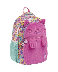 imagem principal do produto Mochila de Costas Teen Purrfect Cats Rosa