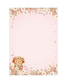 imagem principal do produto Papel de Carta com Envelopes Love Bears