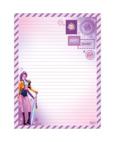 imagem de detalhe produto Papel de Carta Guerreiras do KPop 48 Folhas