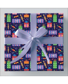 imagem de detalhe produto Papel de Presente - Caixa Teen Com 75 Rolos