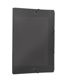 imagem principal do produto Pasta Aba Elástico Polipropileno 0,50mm Ofício Lombo 20mm Fumê