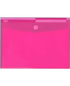 imagem principal do produto Pasta Envelope com Velcro Polipropileno A4 316x7,5mm Color Rosa