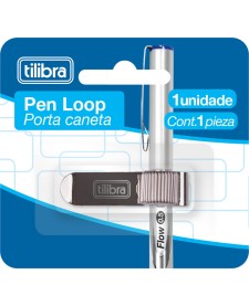 imagem principal do produto Pen Loop Prata - Clip Porta Caneta