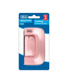 imagem principal do produto Perfurador 2 Furos 10 Folhas P200 Rosa-Claro