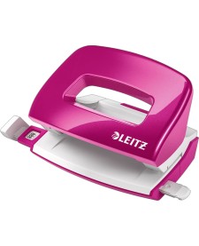 imagem principal do produto Perfurador Mini 2 Furos 10 folhas Leitz WOW Pink