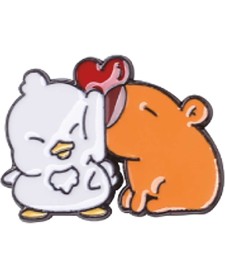 imagem de detalhe produto Pin de Metal TiliPins CapyKiss