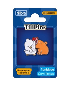 imagem principal do produto Pin de Metal TiliPins CapyKiss