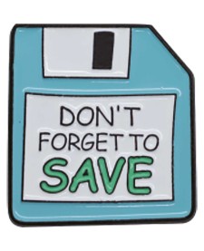 imagem de detalhe produto Pin de Metal TiliPins Don't Forget to Save