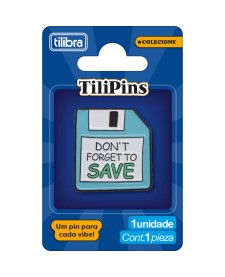 imagem principal do produto Pin de Metal TiliPins Don't Forget to Save