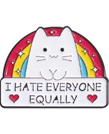 imagem de detalhe produto Pin de Metal TiliPins I Hate Everyone Equally