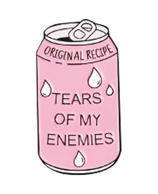 imagem de detalhe produto Pin de Metal TiliPins Tears of My Enemies