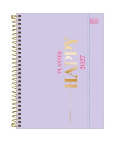 imagem principal do produto Planner Espiral 17,7 x 24 cm Happy 90 G 2027