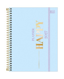 imagem principal do produto Planner Espiral 17,7 x 24 cm Happy 90 G 2027
