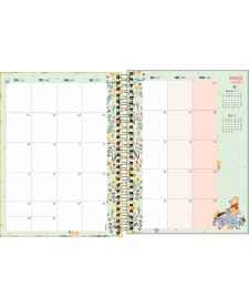imagem de detalhe produto Planner Espiral 17,7 x 24 cm Pooh 2026