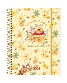 imagem principal do produto Planner Espiral 17,7 x 24 cm Pooh 2026