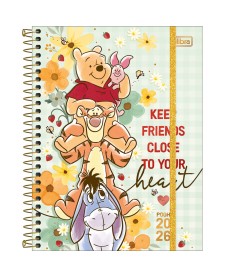 imagem principal do produto Planner Espiral 17,7 x 24 cm Pooh 2026
