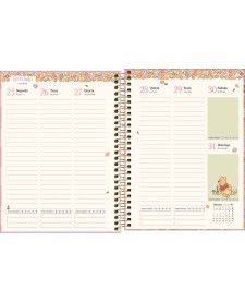 imagem de detalhe produto Planner Espiral 17,7 x 24 cm Pooh 2027