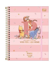 imagem principal do produto Planner Espiral 17,7 x 24 cm Pooh 2027